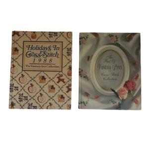 2 Vintage Vanessa Ann Cross Stitch Books